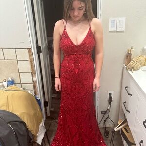 Prom dresses red still has tags all three for $180 takes all